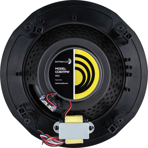 Main product image for Dayton Audio CC80TPW 8" 2-Way 70V In-Ceiling Speaker Pair300-427